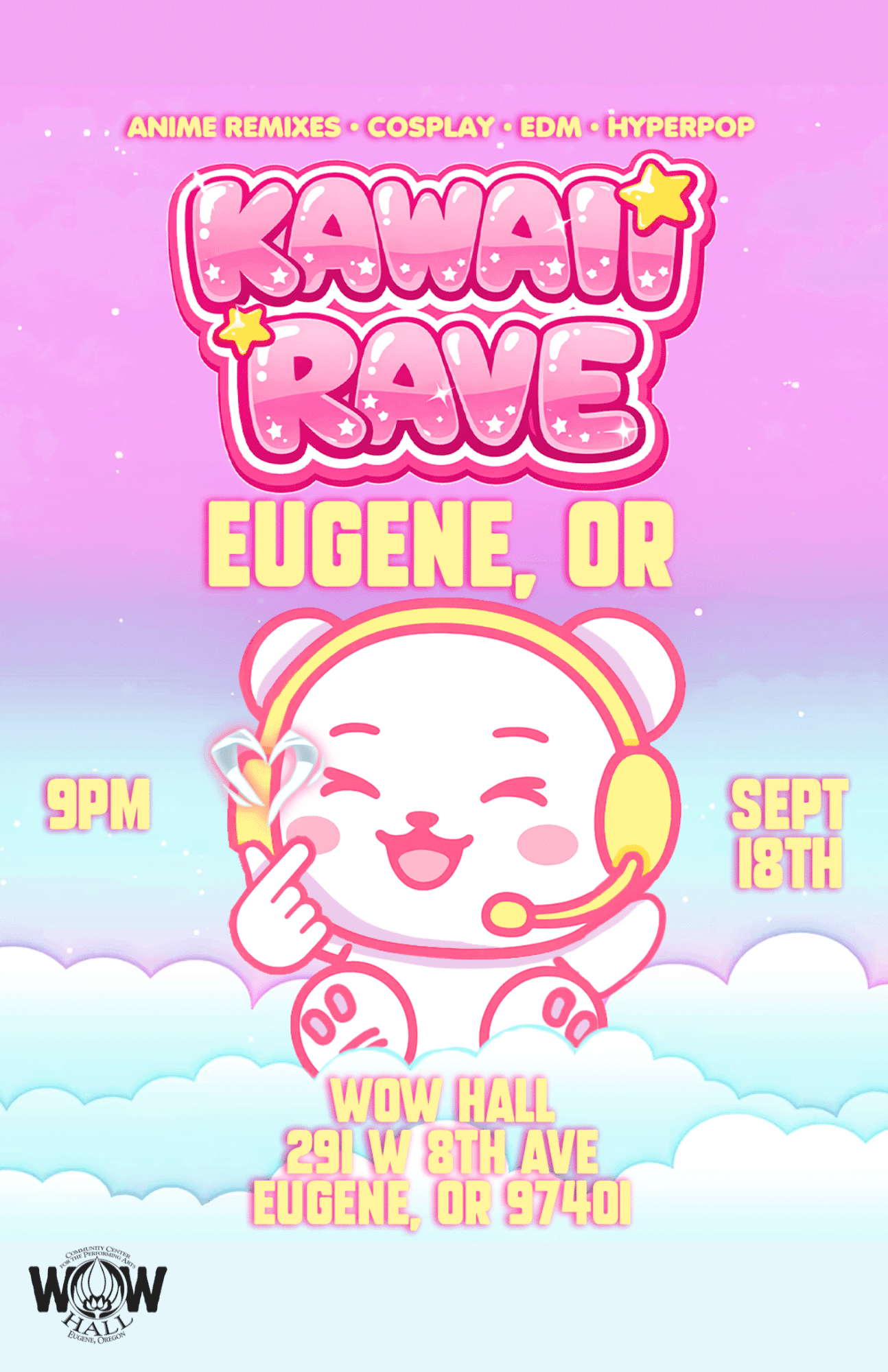 Kawaii Rave at WOW Hall