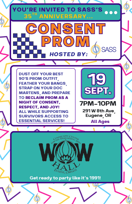 SASS Consent Prom at WOW Hall