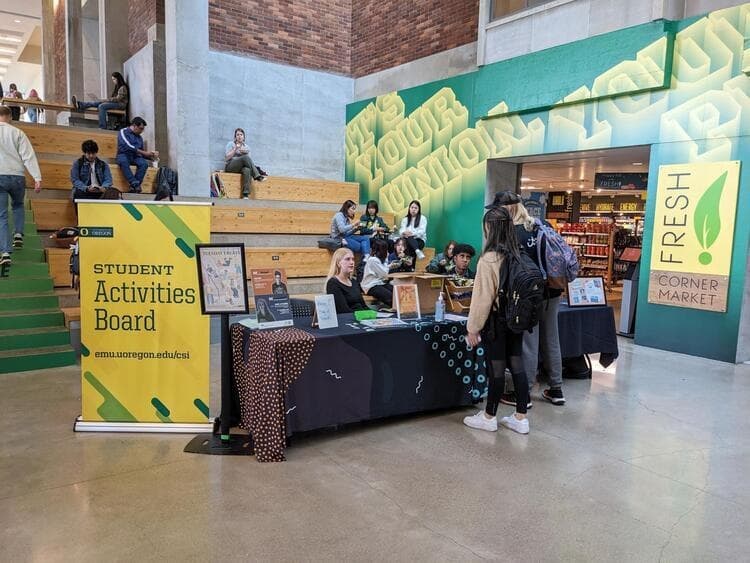 Flock Party - Activities Fair at Erb Memorial Union (EMU)