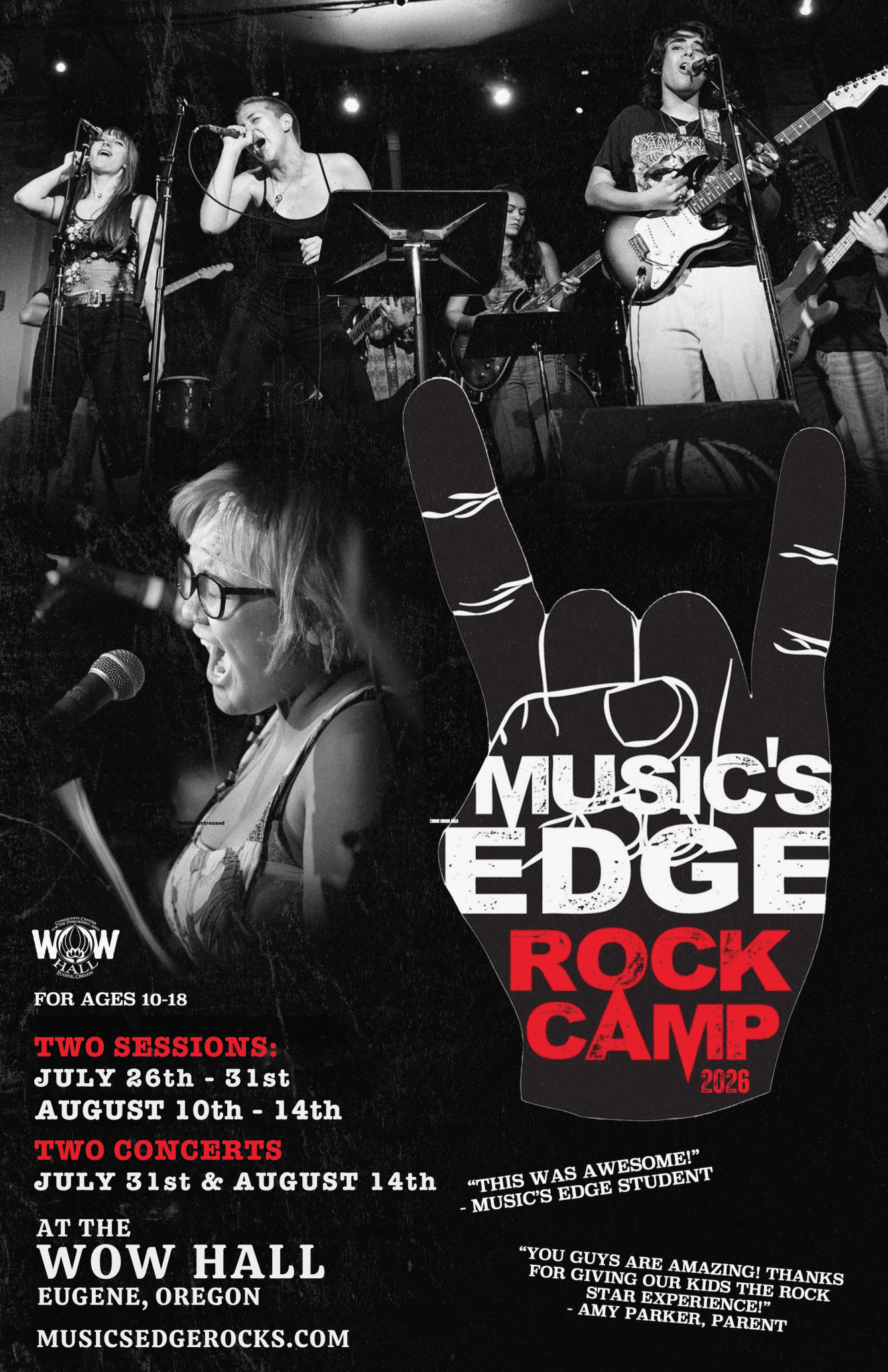 Music’s Edge Rock Camp – Concerts at WOW Hall