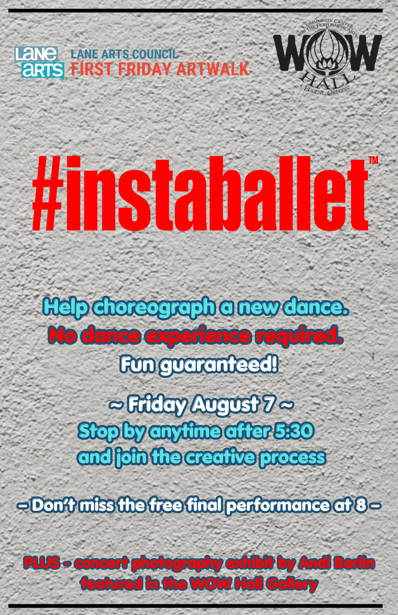 First Friday Art Walk featuring #Instaballet at WOW Hall