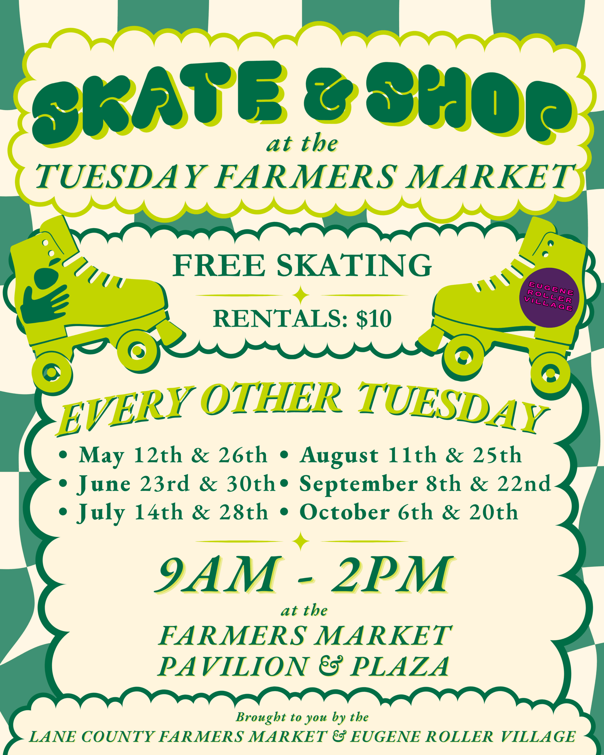 Skate & Shop at the Tuesday Farmers Market at Farmers Market Pavilion and Plaza